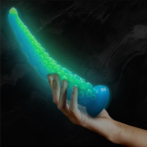 SCYLLA FLUORESCENT THIN TENTACLE DILDO LARGE SIZE