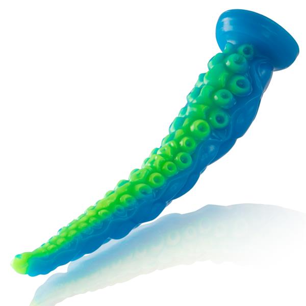 SCYLLA FLUORESCENT THIN TENTACLE DILDO LARGE SIZE