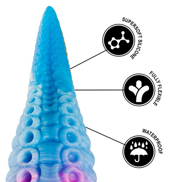 PHORCYS BLUE TENTACLE DILDO SMALL SIZE