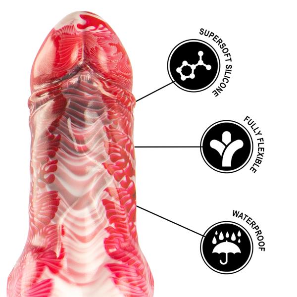 HELIOS DILDO WITH TESTICLES HEAT AND ECSTASY