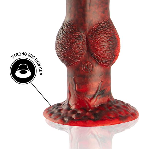 PROMETHEUS DILDO TITAN IN FLAMES RECHARGEABLE REMOTE CONTROL