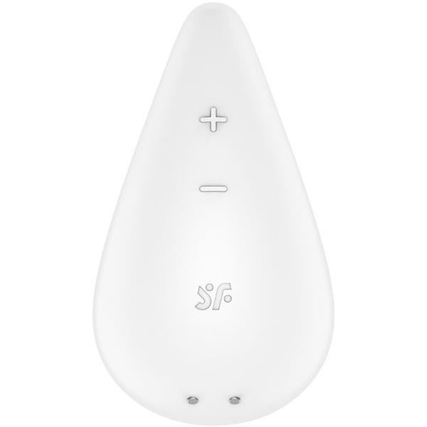 DEW DROP VIBRATOR LAY-ON WHITE