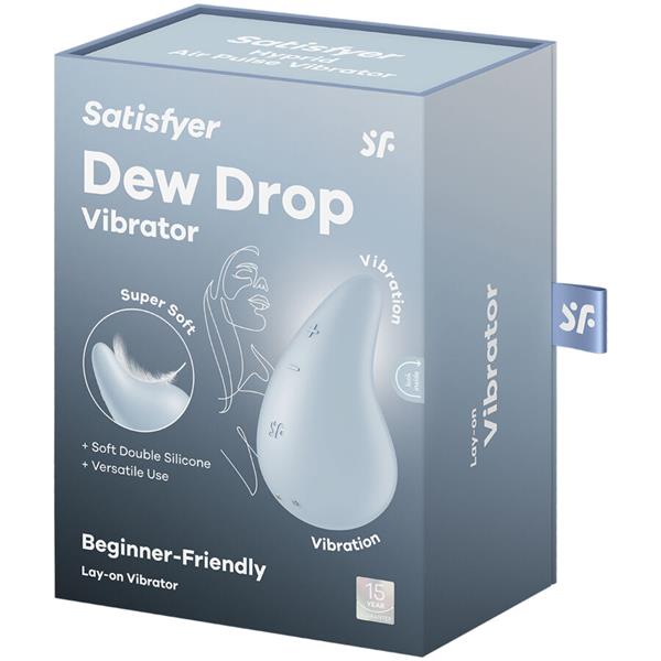 DEW DROP VIBRATOR LAY-ON WHITE