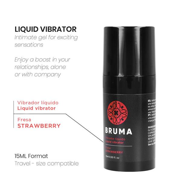 LIQUID VIBRATOR ULTRA SLIDING STRAWBERRY 15 ML