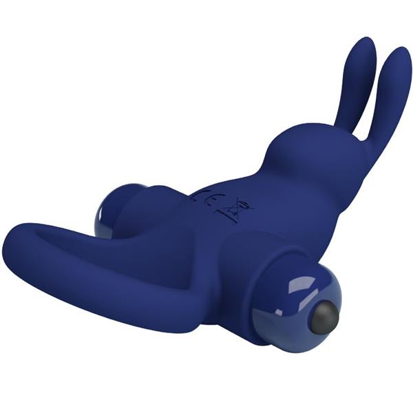 JIRO RABBIT RING WITH VIBRATION BLUE