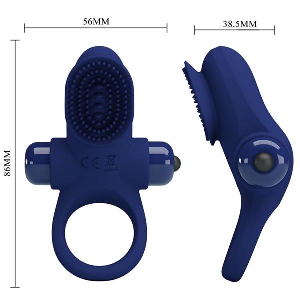 PALLE RING WITH VIBRATION BLUE