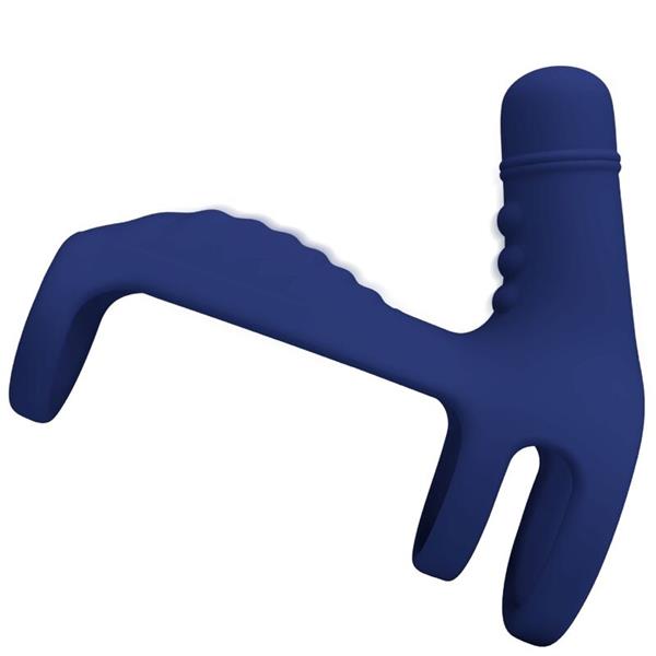 ELISH VIBRATING RING WITH EXTENSION BLUE