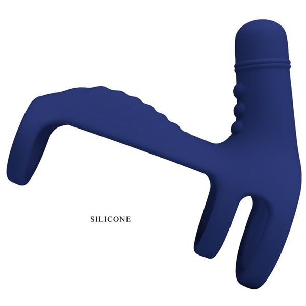 ELISH VIBRATING RING WITH EXTENSION BLUE