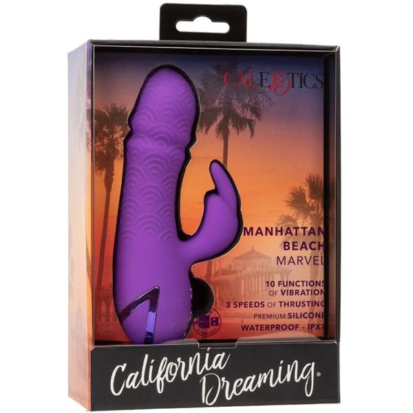 MANHATTAN BEACH MARVEL VIBRATOR RABBIT PURPLE BY CALIFORNIA DREAMING