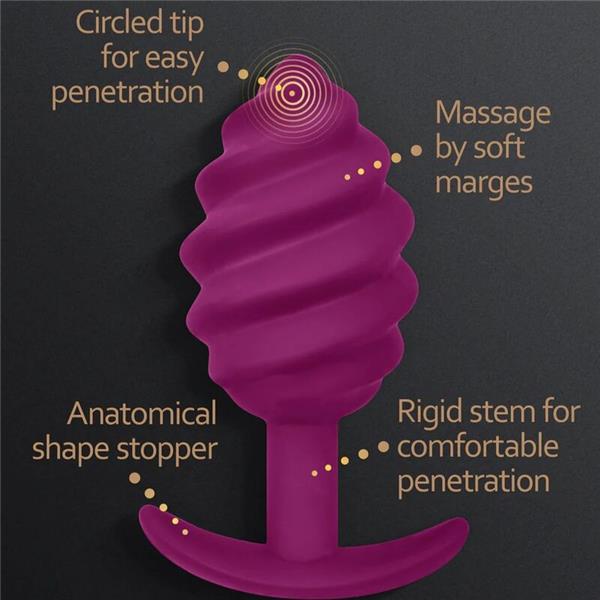GPLUG TWIST 2 PURPLE ANAL PLUG