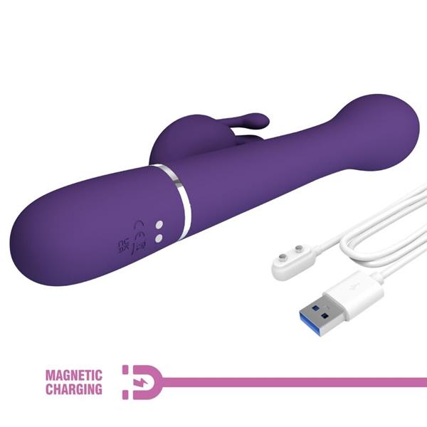 DEJON RABBIT VIBRATOR 3 U 1 MULTIFUNKCIJA LJUBIČASTA
