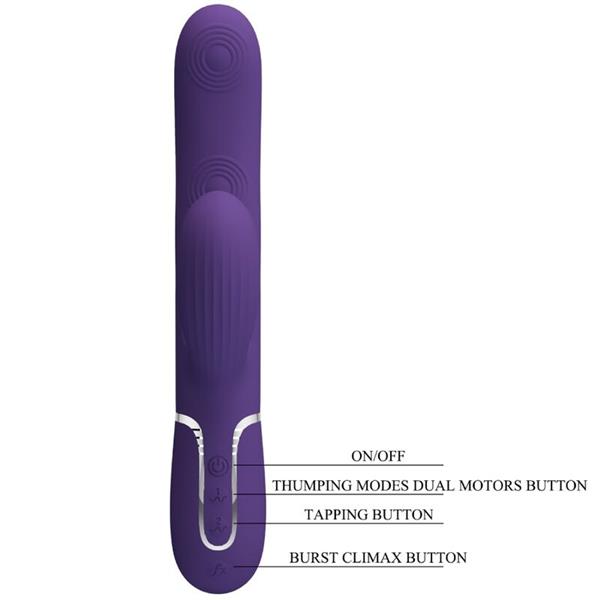 PERLITA G-SPOT VIBRATOR 3 U 1 MULTIFUNKCIJA LJUBIČASTA