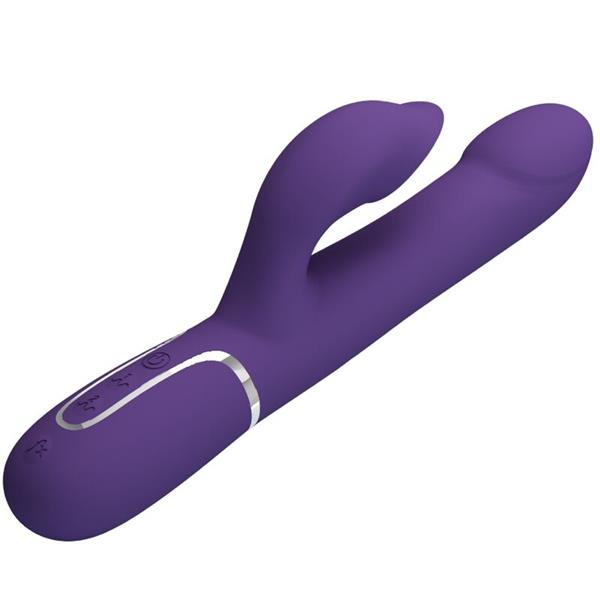 ZALIN RABBIT VIBRATOR PEARLS 4 IN 1 PURPLE