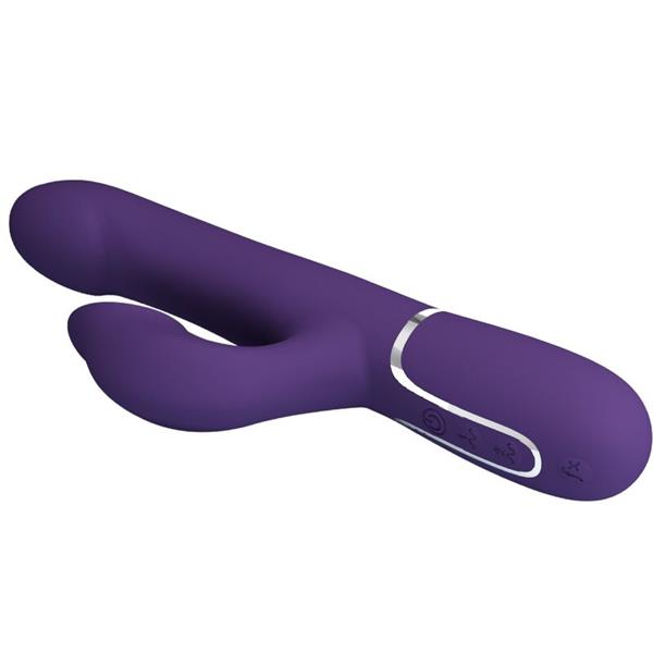 ZALIN RABBIT VIBRATOR PEARLS 4 IN 1 PURPLE