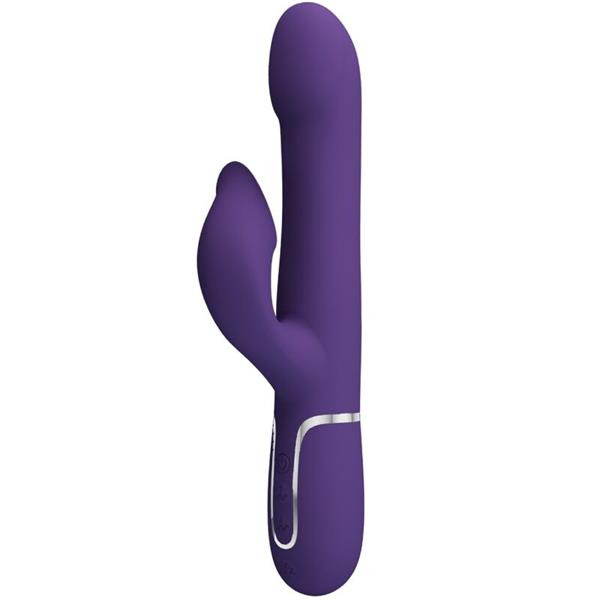 ZALIN RABBIT VIBRATOR PEARLS 4 IN 1 PURPLE
