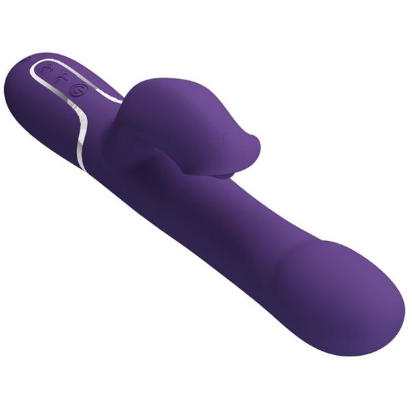 ZALIN RABBIT VIBRATOR PEARLS 4 IN 1 PURPLE