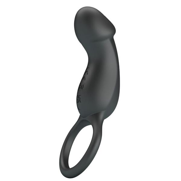 TRAE VIBRATING BLACK RING WITH STIMULATOR