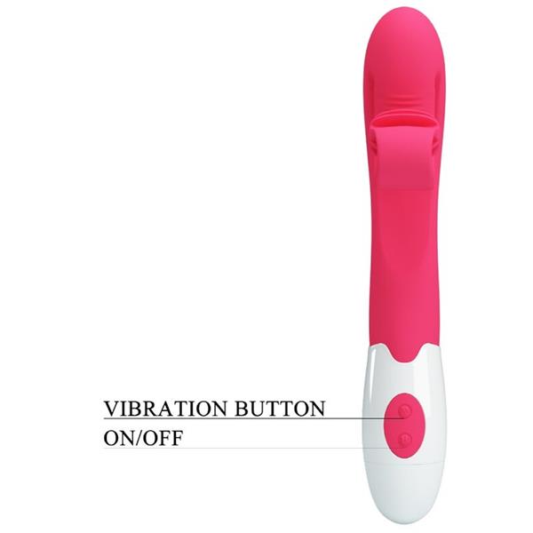 PINK VIBRATOR AND STIMULATOR 30 SPEEDS