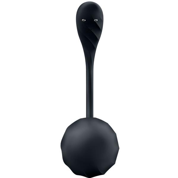 RIBBED PETAL G POINT STIMULATOR REMOTE CONTROL BLACK FREE APP