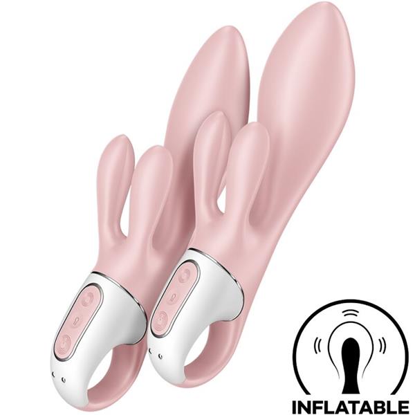 AIR PUMP BUNNY 3 INFLATABLE RABBIT VIBRATOR PINK