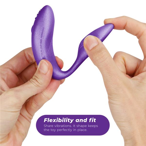 CHORUS VIBRATOR FOR COUPLES WITH LILAC SQUEEZE CONTROL