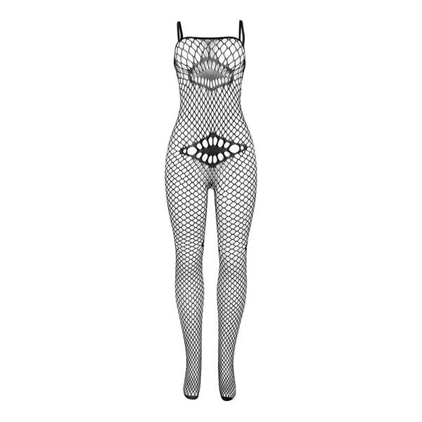 952112 FISHNET BODYSTOCKING S DETALJIMA NA GRUDIMA I TRBUHU CRNA JEDNA VELIČINA