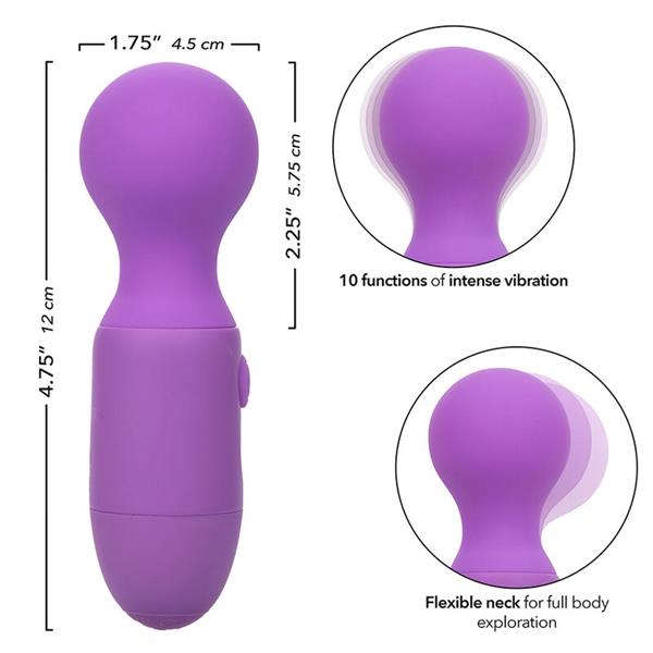 FIRST TIME RECHARGEABLE MASSAGER 10 VIBRATIONS PURPLE