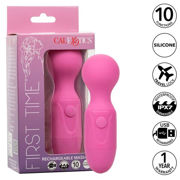 FIRST TIME RECHARGEABLE MASSAGER 10 VIBRATIONS PINK