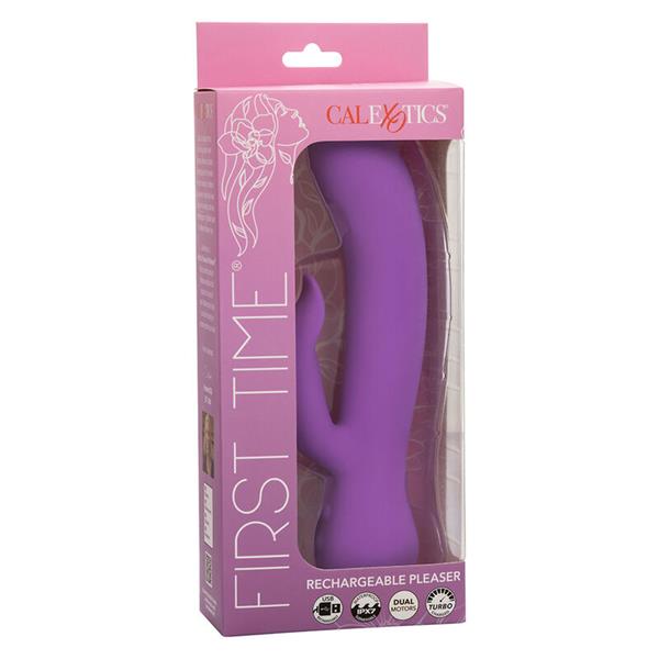 FIRST TIME VIBRATOR PLEASER RECHARGEABLE PURPLE