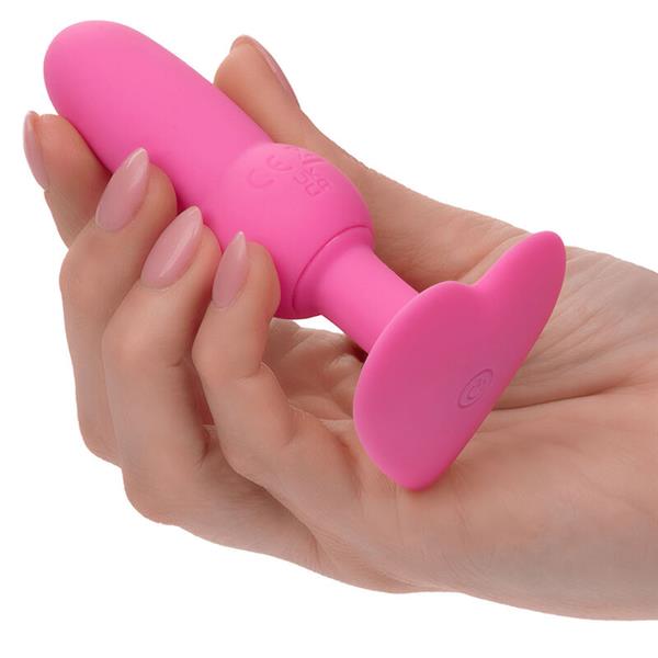 FIRST TIME ANAL PLUG BEADED PROBE 10 VIBRATIONS PINK