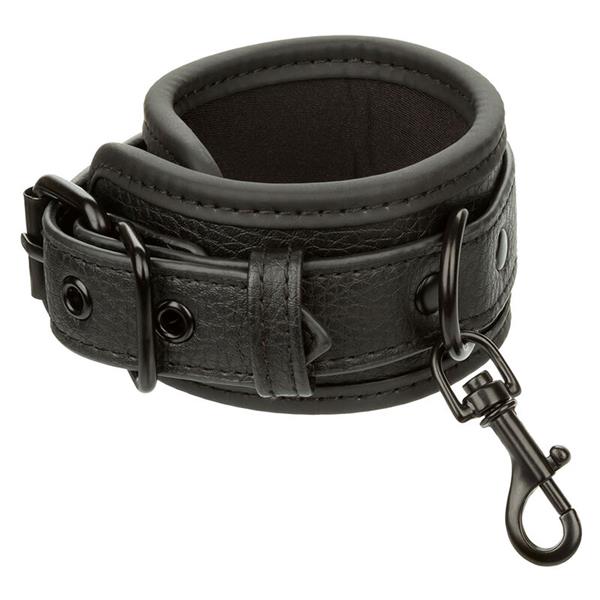NOCTURNAL LEATHER WRIST CUFFS ADJUSTABLE BLACK