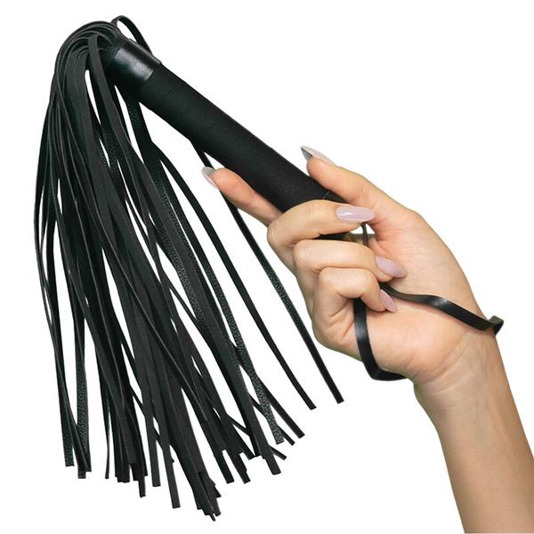 NOCTURNAL FLOGGER LEATHER BLACK