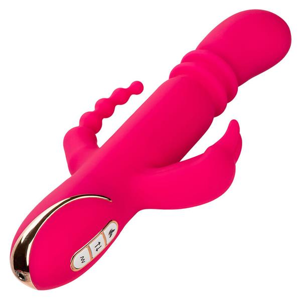 JACK FANTASY TRIPLE HEATED VIBRATOR RABBIT PINK