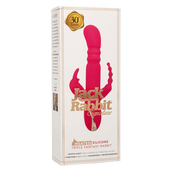JACK FANTASY TRIPLE HEATED VIBRATOR RABBIT PINK