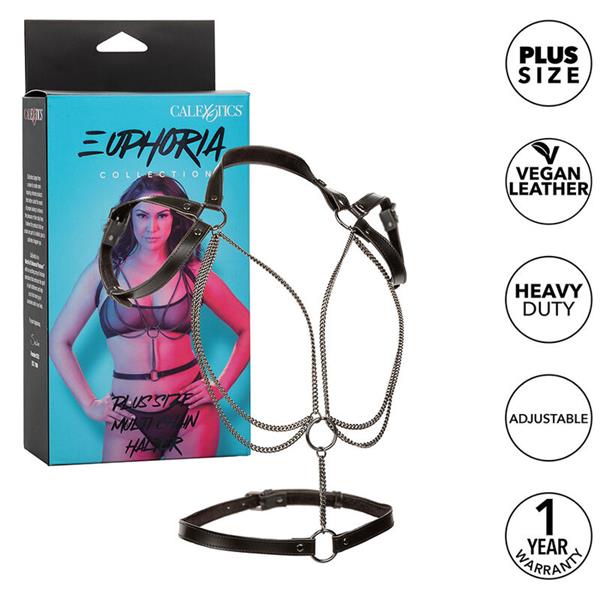EUPHORIA MULTICHAIN HALTER HARNESS PREMIUM PLUS SIZE