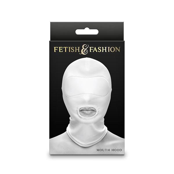 FETISH & FASHION MOUTH HOOD NYLON WHITE