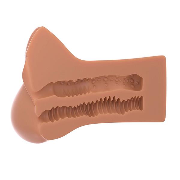 PICK YOUR PLEASURE XL REALISTIC STROKER BROWN
