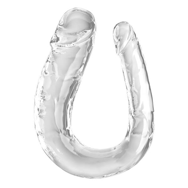 DOUBLE TROUBLE DOUBLE DILDO 44 CM CLEAR