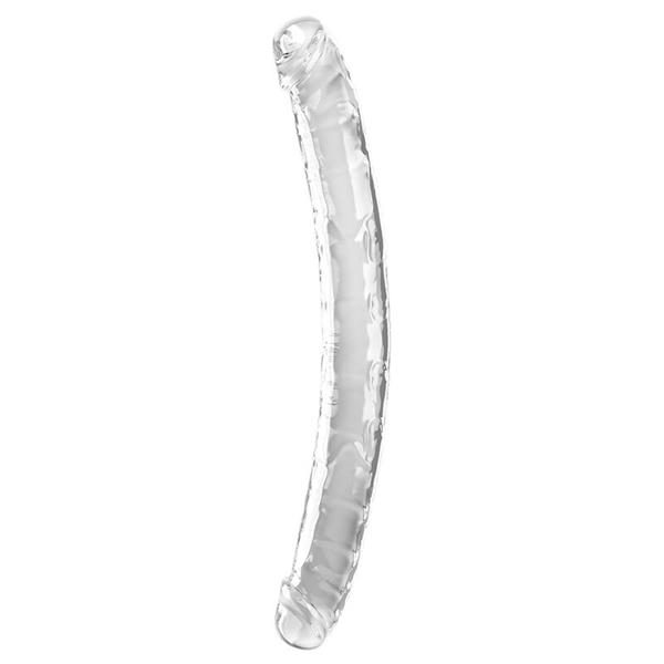 DOUBLE TROUBLE DOUBLE DILDO 46 CM CLEAR