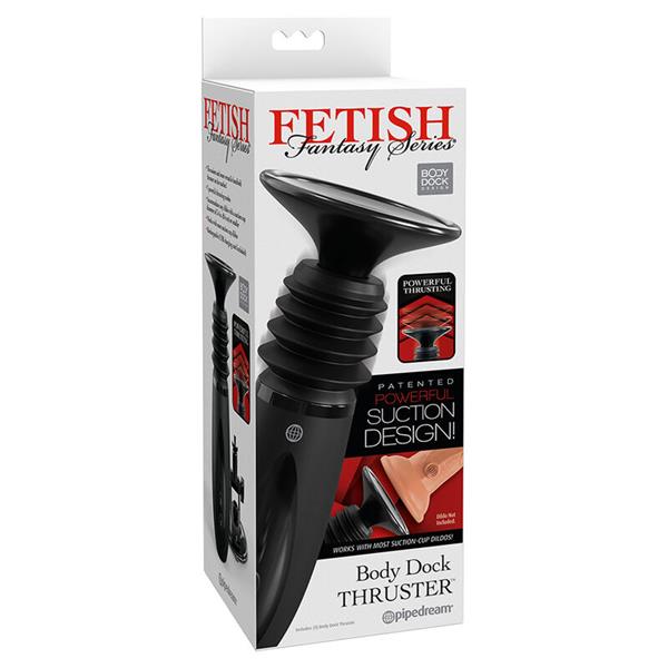BODY DOCK THRUSTER DILDO CLAMP WITH 7 PUSH MODES BLACK