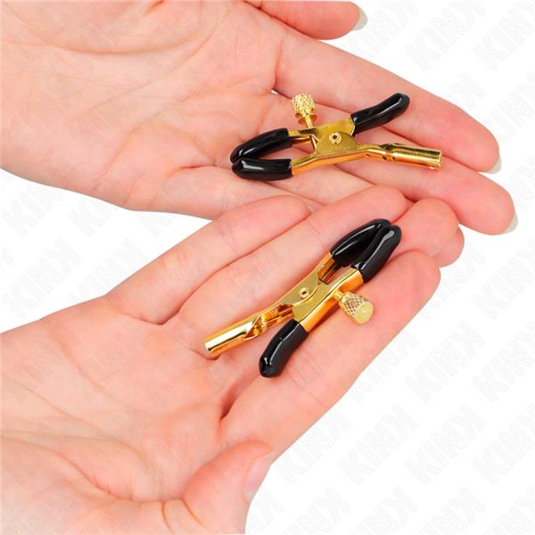 GOLD NIPPLE CLAMPS 6 CM