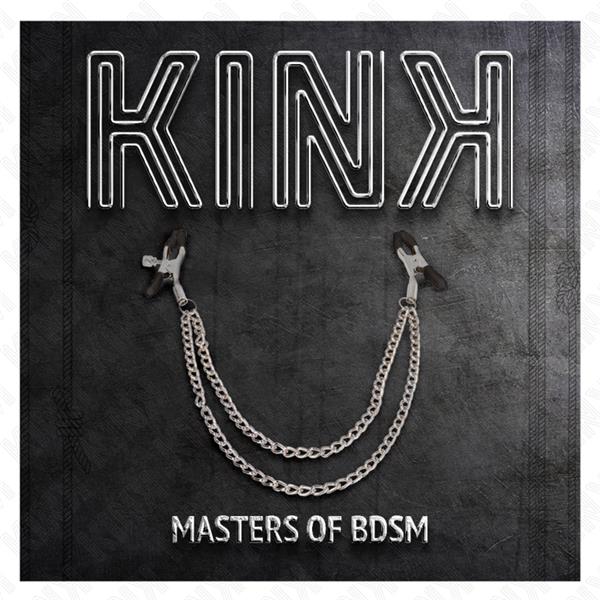 NIPPLE CLAMPS WITH 2 THICK CHAINS SILVER 20/23 CM