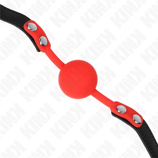 RED SILICONE BALL 4 CM GAG 60 x 2 CM