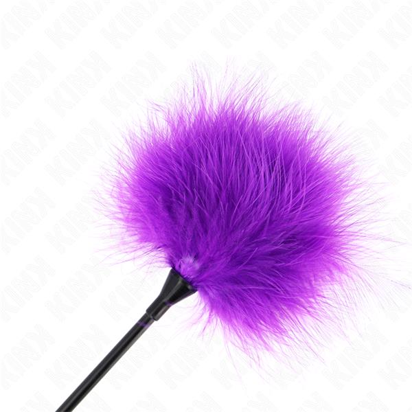 PURPLE TICKLE FEATHERS USED FOR THE BONDAGE KIT 27 CM