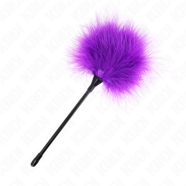 PURPLE TICKLE FEATHERS USED FOR THE BONDAGE KIT 27 CM