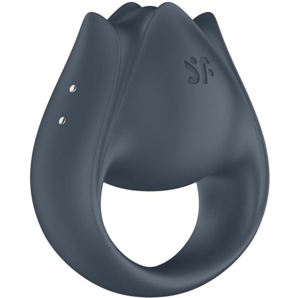 PERFECT PAIR 2 MULTIVIBRATOR 2 IN 1 PENIS RING AND FINGER STIMULATOR GREY