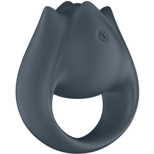 PERFECT PAIR 2 MULTIVIBRATOR 2 IN 1 PENIS RING AND FINGER STIMULATOR GREY