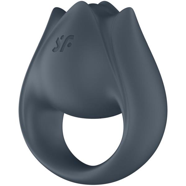 PERFECT PAIR 2 MULTIVIBRATOR 2 IN 1 PENIS RING AND FINGER STIMULATOR GREY