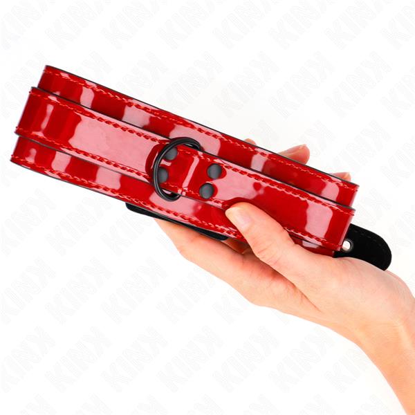 WINE RED ADJUSTABLE NECKLACE 37.5-49.5 CM X 5 CM