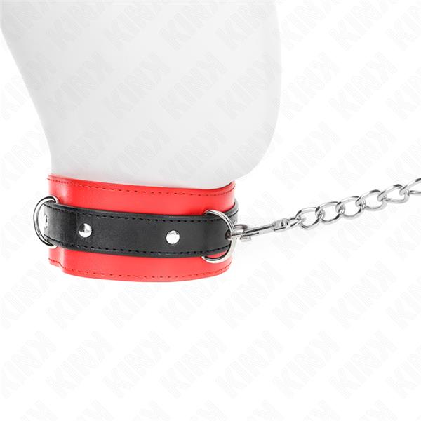 COLLAR WITH BELT 65 CM WITH STRAP RED 54 X 4.5 CM